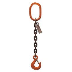 Slings & Tiedowns (Load-Rated); Sling Type: Chain; Length (Feet): 4; Vertical Capacity (Lb.): 22600; Choker Capacity (Lb.): 0; Width (Inch): 0; Basket Capacity (Lb.): 0; Eye Type: Large Eye; Chain Sling Type: SOS; Sling Material: Steel; Sling Width: 0 in;