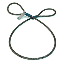 Slings & Tiedowns (Load-Rated); Sling Type: Wire Rope; Length (Feet): 12; Vertical Capacity (Lb.): 19600; Choker Capacity (Lb.): 14400; Width (Inch): 0; Basket Capacity (Lb.): 39200; Eye Type: Large Flemish Eye; Sling Material: Steel; Sling Width: 0 in; S