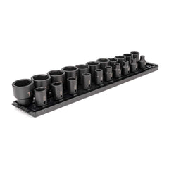 Socket Sets; Set Type: Standard; Drive Size: 1/2 in; Maximum Socket Depth (Decimal Inch): 2.0; Minimum Socket Depth (Decimal Inch): 1.5; Number Of Pieces: 21; Number Of Points: 6; Finish Coating: Manganese Phosphate