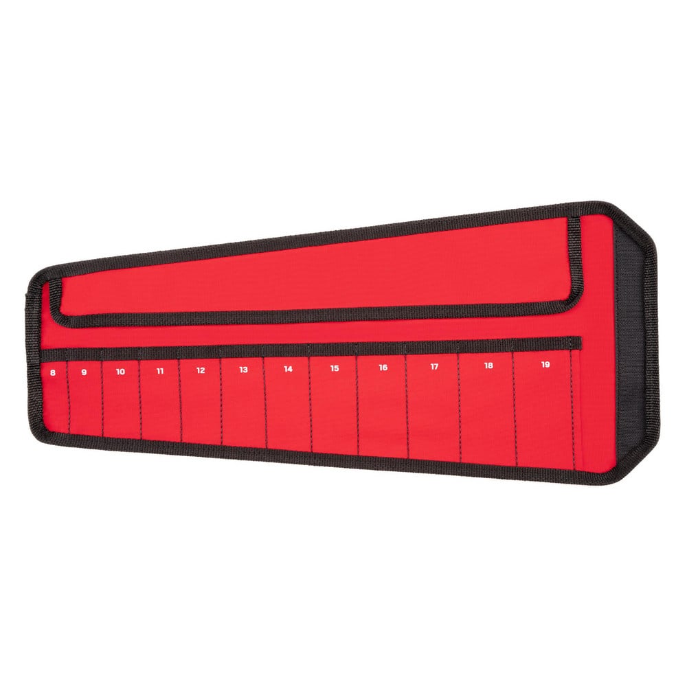 Tool Pouches & Holsters; Holder Type: Rollup Pouch; Tool Type: Wrench Pouch; Material: Polyester; Closure Type: Hook & Loop; Color: Red; Number of Pockets: 12.000; Minimum Order Quantity: Polyester; Mat: Polyester; Material: Polyester; Color: Red; Materia