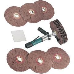 Dynabrade - 0.4 hp, 200-950 RPM Finishing Sander - 22 CFM Air Consumption, 6.21 bar Air Pressure, 1/4 NPT Inlet - Caliber Tooling