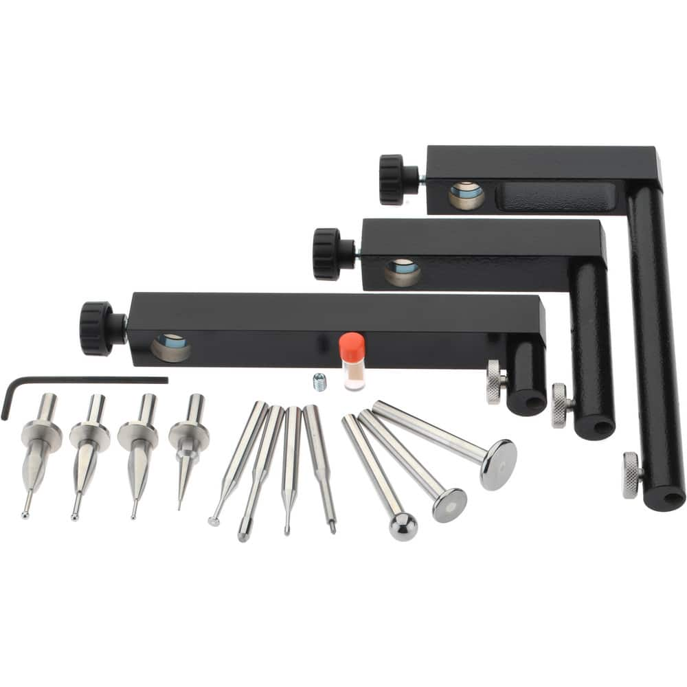 Height Gage Probes & Scribes; Product Type: Height Gage Probe Accessory Kit; For Use With: TESA MICRO-HITE and TESA TESA-HITE Electronic Height Gages; Mounting Rod Diameter: 8 mm; 6 mm; 3 mm; Material: Carbide; Stainless Steel; Tungsten Carbide; For Use W