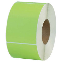 Value Collection - Pack of 4 Rolls, 1,000 Labels per Roll, 4" x 6" Green Topcoated Facestock Thermal Labels - Caliber Tooling