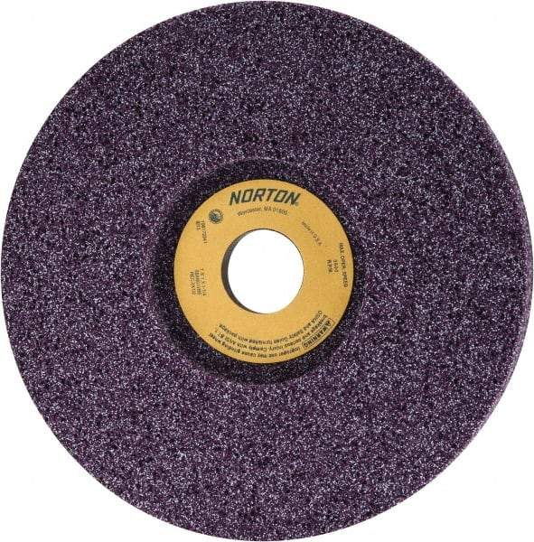 Norton - 7" Diam x 1-1/4" Hole x 1" Thick, I Hardness, 80 Grit Surface Grinding Wheel - Aluminum Oxide, Type 5, Medium Grade, 3,600 Max RPM, Vitrified Bond, One-Side Recess - Caliber Tooling