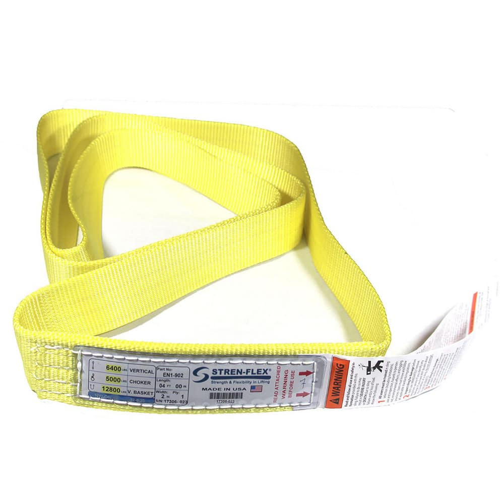 Slings & Tiedowns (Load-Rated); Sling Type: Endless; Length (Feet): 16; Vertical Capacity (Lb.): 6200; Choker Capacity (Lb.): 4960; Width (Inch): 2; Basket Capacity (Lb.): 12400; Eye Type: No Eye; Sling Material: Nylon; Sling Width: 2 in; Number Of Plies: