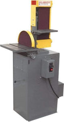 Kalamazoo - 48" Long x 6" Wide Belt, 12" Diam, Combination Sanding Machine - 3 hp, Single Phase - Caliber Tooling