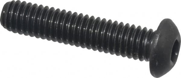 Value Collection - 5/16-18 UNC Hex Socket Drive, Button Screw - Alloy Steel, Black Oxide Finish, Fully Threaded, 1-1/2" Length Under Head - Caliber Tooling