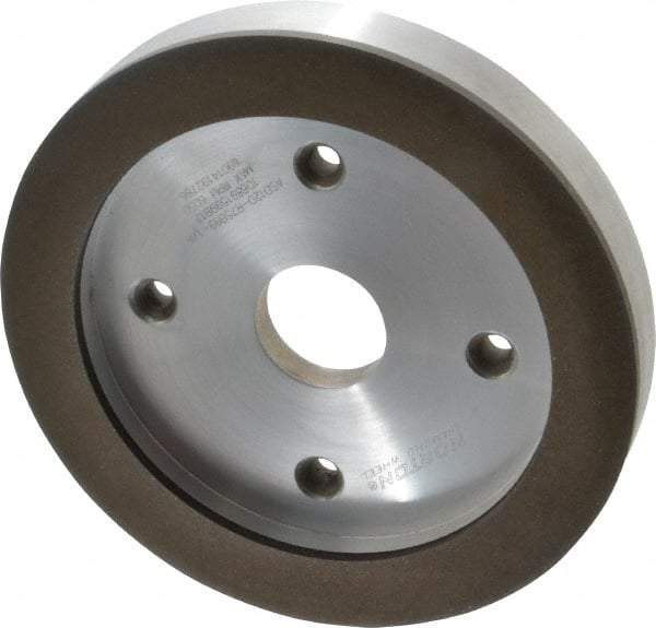 Norton - 6" Diam, 1-1/4" Hole Size, 3/4" Overall Thickness, 120 Grit, Type 6 Tool & Cutter Grinding Wheel - Fine Grade, Diamond, R Hardness, Resinoid Bond - Caliber Tooling