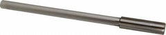 Made in USA - 0.585" Carbide-Tipped 6 Flute Chucking Reamer - Straight Flute, 7/16" Straight Shank, 2" Flute Length, 8" OAL - Caliber Tooling