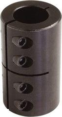 Climax Metal Products - 1-1/4" Inside x 2-1/16" Outside Diam, One Piece Split Clamping Collar - 3-1/4" Long - Caliber Tooling