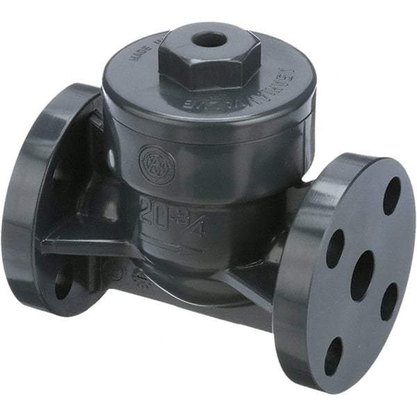 Asahi/America - 2" PVC Check Valve - Spring Check, Flanged, 150 WOG - Caliber Tooling