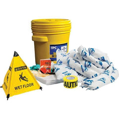 Brady SPC Sorbents - 17 Gal Capacity Oil Only Spill Kit - 20 Gal Polyethylene Drum - Caliber Tooling