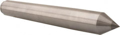 Riten - 1.289" Head Diam, Carbide-Tipped Steel Standard Point Solid Dead Center - B&S 10 Brown & Sharpe Taper, 1.289" Point Diam, 2-1/4" Point Length, 8-9/16" OAL - Caliber Tooling