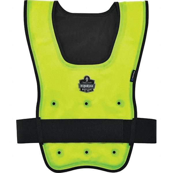 Ergodyne - Size L/XL, Lime Cooling Vest - 40 to 52" Chest, Hook & Loop, Nylon - Caliber Tooling