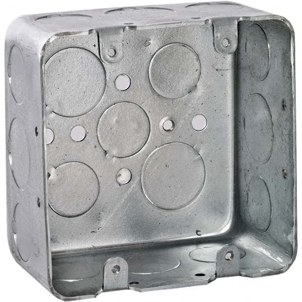 Hubbell-Raco - 4 x 4 x 2.188" Steel Square Device Box - Caliber Tooling