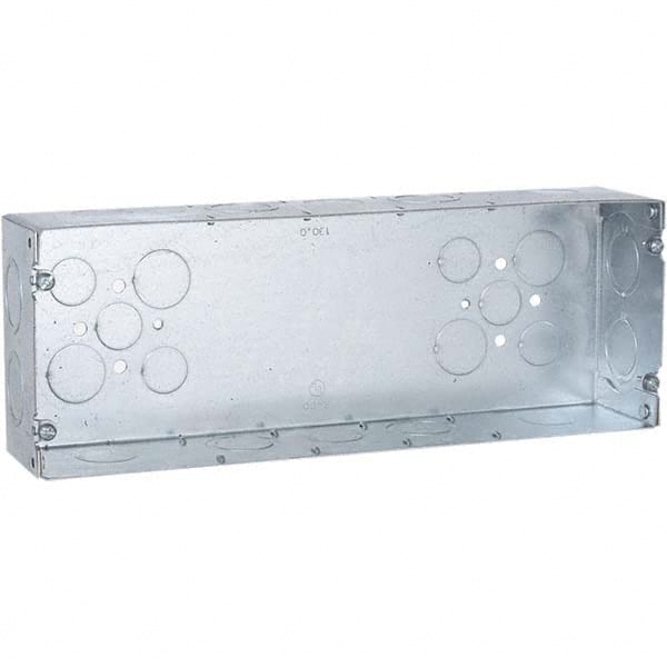 Hubbell-Raco - 4-1/2 x 12-1/4 x 2-1/2" Steel Rectangular Device Box - Caliber Tooling