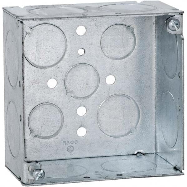 Hubbell-Raco - 4 x 4 x 2-1/2" Steel Square Device Box - Caliber Tooling