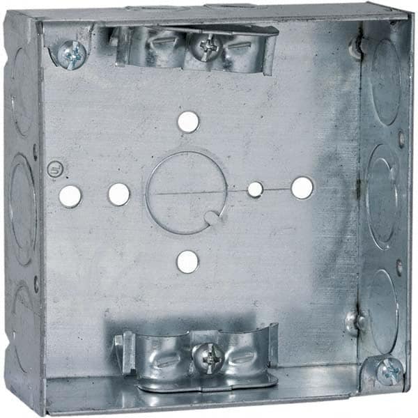 Hubbell-Raco - 4 x 4 x 1.563" Steel Square Device Box - Caliber Tooling