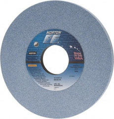 Norton - 12" Diam x 3" Hole x 3/4" Thick, I Hardness, 46 Grit Surface Grinding Wheel - Ceramic, Type 1, Coarse Grade, 2,070 Max RPM, Vitrified Bond, No Recess - Caliber Tooling