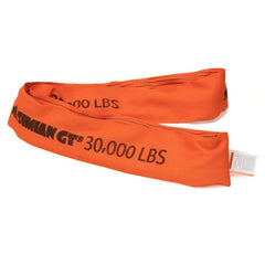 Slings & Tiedowns (Load-Rated); Sling Type: Round; Length (Feet): 20; Vertical Capacity (Lb.): 30000; Choker Capacity (Lb.): 24000; Basket Capacity (Lb.): 60000; Eye Type: No Eye; Sling Material: Polyester; Sling Width: 4.7 in; Sling Diameter: 2.3 in; Max