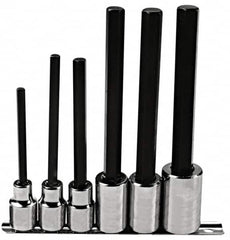 Proto - 6 Piece 1/2" Drive Inch Hex Bit Socket Set - 1/4 to 5/8" Hex - Caliber Tooling