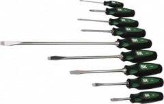 SK - 9 Piece Phillips & Slotted Screwdriver Set - Bit Sizes: Philips #0 to #2 - Caliber Tooling