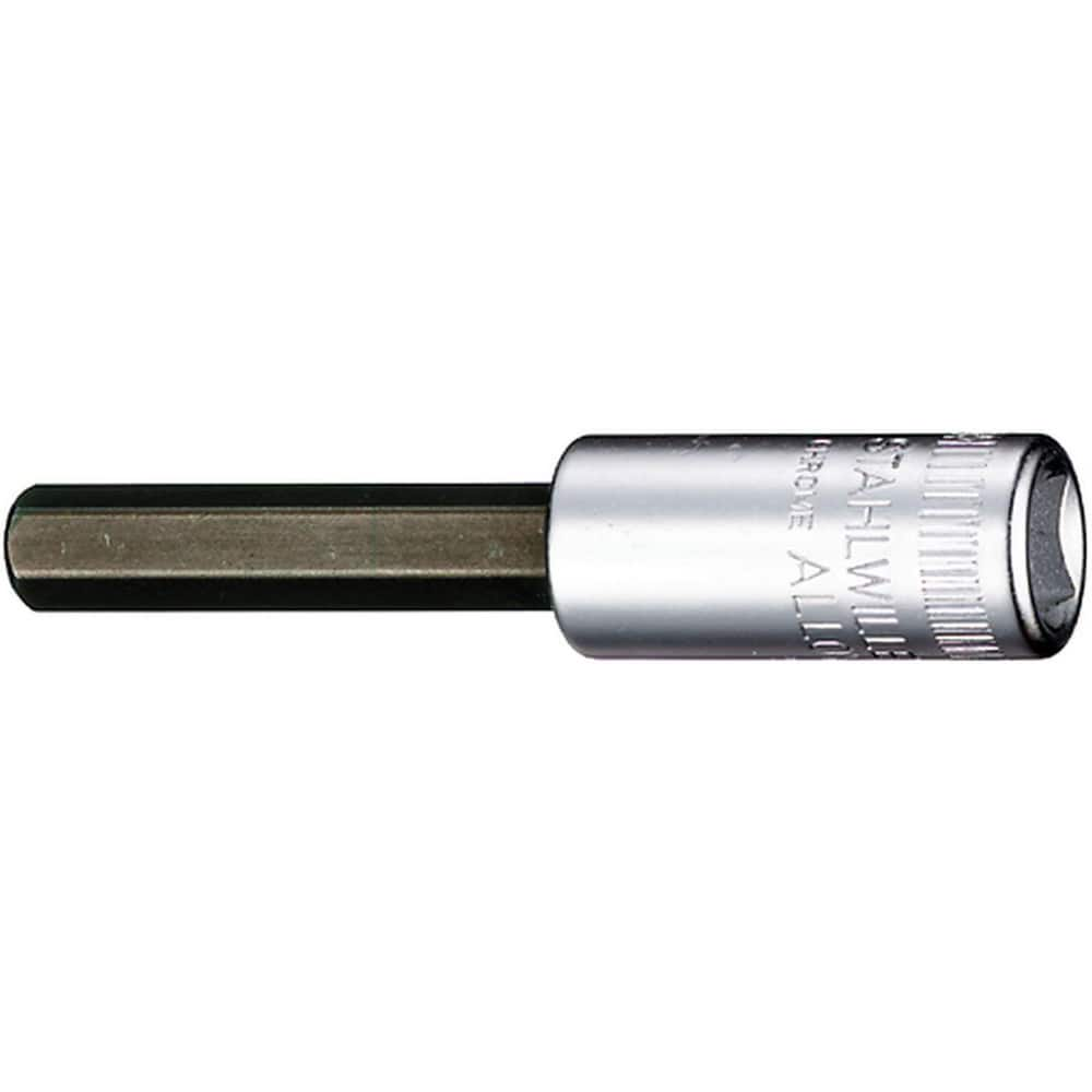 Hand Hex & Torx Bit Sockets; Socket Type: Hex Bit Socket; Hex Size (Inch): 5/64 in; Bit Length: 30 mm; Insulated: No; Tether Style: Not Tether Capable; Material: Chrome Alloy Steel; Finish: Chrome-Plated; Overall Length (Decimal Inch): 2.1700; Non-sparkin