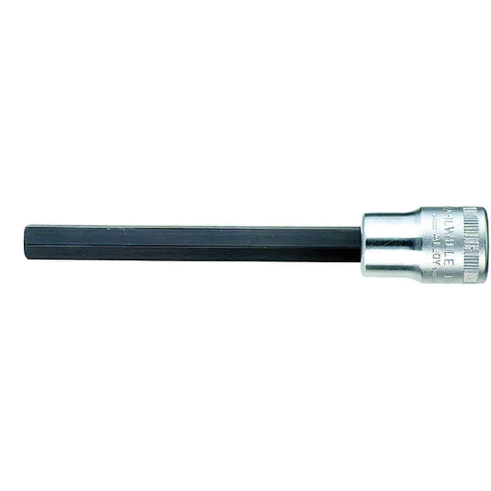 Hand Hex & Torx Bit Sockets; Socket Type: Metric Long Hex Bit Socket; Hex Size (mm): 8.000; Bit Length: 82 mm; Insulated: No; Tether Style: Not Tether Capable; Material: Chrome Alloy Steel; Finish: Chrome-Plated; Overall Length (Decimal Inch): 4.7300; Non