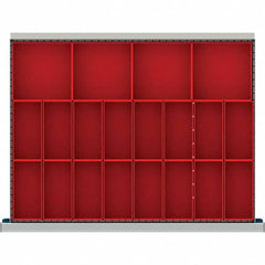 LISTA - 20-Compartment Drawer Divider Layout for 3.15" High Drawers - Caliber Tooling