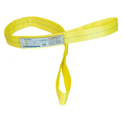 Slings & Tiedowns (Load-Rated); Sling Type: Eye & Eye; Length (Feet): 18; Vertical Capacity (Lb.): 6400; Choker Capacity (Lb.): 5000; Width (Inch): 2; Basket Capacity (Lb.): 12800; Eye Type: Flat Eye; Sling Material: Polyester; Sling Width: 2 in; Eye Leng