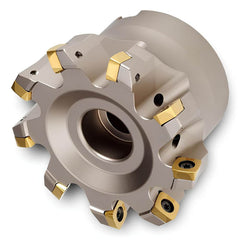 Indexable High-Feed Face Mills; Minimum Cutting Diameter: 2.5200 in; Maximum Cutting Diameter: 3.0000 in; Maximum Depth Of Cut: 0.0600 in; Arbor Hole Diameter (mm): 1.00; Compatible Insert Size Code: 0904; Maximum Ramping Angle: 0.8  ™; Series: 5G6F; Cutt