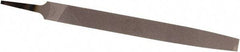 Nicholson - 10" Long, Smooth Cut, Flat American-Pattern File - Double Cut, Tang - Caliber Tooling