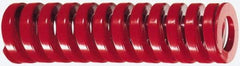 Dayton Lamina - 1-1/2" Hole Diam, 3/4" Rod Diam, 4" Free Length, Red Die Spring - 90.6 Lb Max Deflection, 1.2" Max Deflection, Heavy Duty, Chromium Vanadium Steel - Caliber Tooling