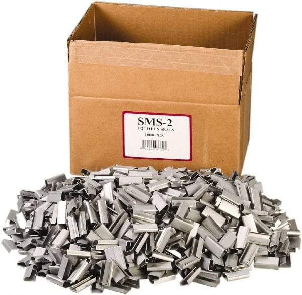 Nifty Products - Strapping Seals & Buckles Type: Metal Open Seal Width (Inch): 1/2 - Caliber Tooling