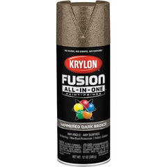 Acrylic Enamel Spray Paint: Dk Bronze, Hammertone, 12 oz Use on Spray