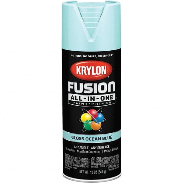 Krylon - Spray Paints Type: Acrylic Enamel Spray Paint Color: Ocean Blue - Caliber Tooling