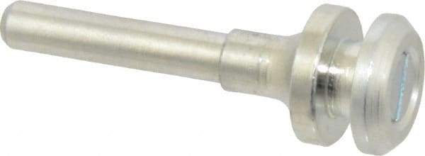 Value Collection - 3/8" Hole, Wheel Mandrel - 2-1/8" OAL, 3/8" Max Wheel Width, 1/4" Shank Diam - Caliber Tooling