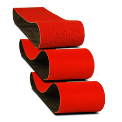 Abrasive Belts; Abrasive Material: Zirconium Blend; Belt Width (Inch): 3; Overall Length (Inch): 24; Grit: 80; 50; 120; Grade: Coarse; Medium; Fine; Abrasive Type: Coated; Backing Material: Cloth