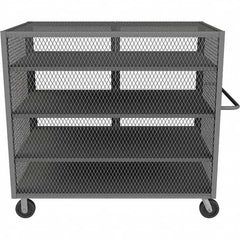 Durham - 2,000 Lb Capacity 4-Shelf Security Mesh Truck - Exact Industrial Supply