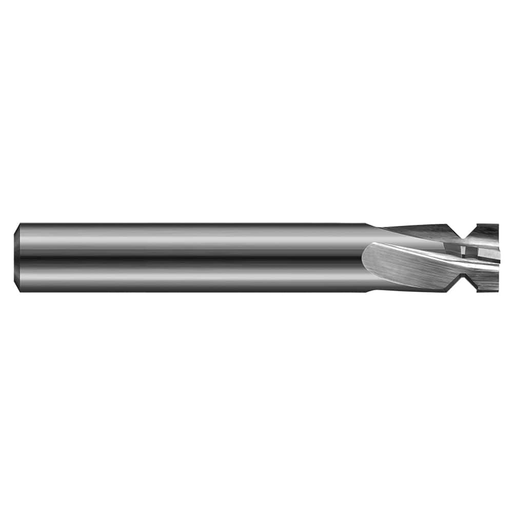 Harvey Tool - 90° 0.407" Minor Diam, 5/8" Cut Diam, 0.021" Min Width, 4-Flute Solid Carbide Picatinny Rail Form Cutter - Exact Industrial Supply