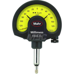 Mahr - Dial Comparator Gages; Dial Graduation (Decimal Inch): 0.070000 ; Dial Graduation (mm): 2.0000 ; Dial Graduation (micro m): 2.00 ; Accuracy (micro m): 2 (Ge); 2.4 (Gges); 1.4 (Gt) ; Accuracy (Decimal Inch): 0.001 ; Maximum Measurement (Decimal Inc - Exact Industrial Supply