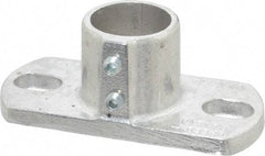 Hollaender - 1-1/4" Pipe, Base Flange, Aluminum Alloy Flange Pipe Rail Fitting - Bright Finish - Caliber Tooling