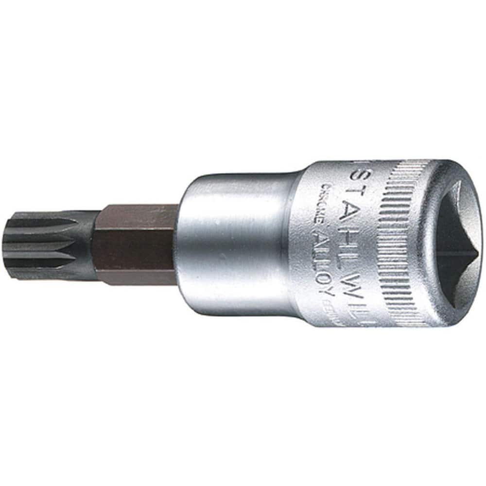 Screwdriver & Drag Link Sockets; Type: XZN Screwdriver Socket; Drive Size (Inch): 0.5 in; Blade Width (mm): 22.7 mm; Blade Thickness (Decimal Inch): 1 mm; Point Size: M5; Finish: Chrome-Plated; Insulated: No; Non-sparking: No; Tether Style: Not Tether Cap