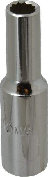 Proto - 1/2" Drive, Deep Hand Socket - 12 Points, 3-1/4" OAL, Chrome Finish - Caliber Tooling