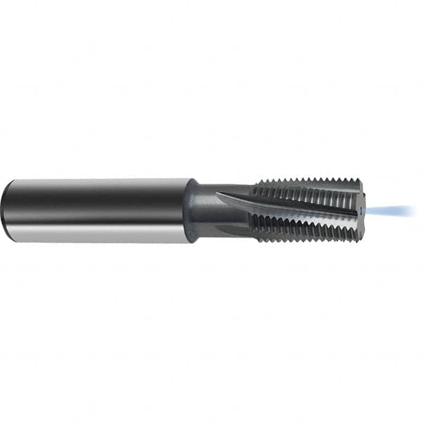 Guhring - 1-2 UNC/UNF , 19.95mm Cut Diam, 5 Flute Solid Carbide Helical Flute Thread Mill - Internal Thread, 33mm LOC, 105mm OAL, 20mm Shank Diam - Caliber Tooling