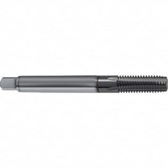 Guhring - M6x0.50 Metric 4 Flute 6HX Plug Spiral Flute Tap - Solid Carbide, TiCN Finish, 80mm OAL, Right Hand Flute, Right Hand Thread, D4/D5, Series 1161 - Exact Industrial Supply