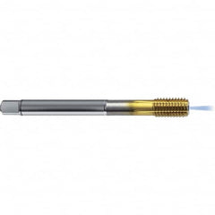 Guhring - 3/8-24 UNF 2BX H7/H8 Thread Limit Bottoming Thread Forming Tap - High Speed Steel, TiCN Finish, 3.543" OAL, Right Hand Thread, Series 4382 - Caliber Tooling