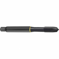 Guhring - 7/8-9 UNC 4 Flute 2B Plug Spiral Point Tap - High Speed Steel, Oxide Finish, 4.689" OAL, Right Hand Thread, H5, Series 4402 - Exact Industrial Supply