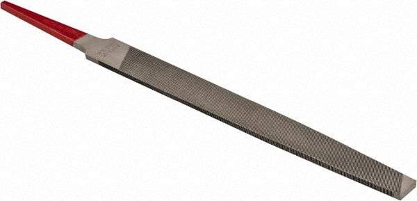 Simonds File - 4" Long, Second Cut, Mill American-Pattern File - Single Cut, Tang - Caliber Tooling