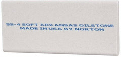 Norton - 4" Long x 1-3/4" Diam x 3/8" Thick, Novaculite Sharpening Stone - Round Edge Slip, Extra Fine Grade - Caliber Tooling